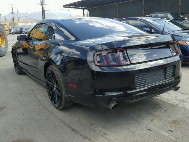 1ZVBP8AM8D5241816 - 2013 FORD MUSTANG BLACK photo 3