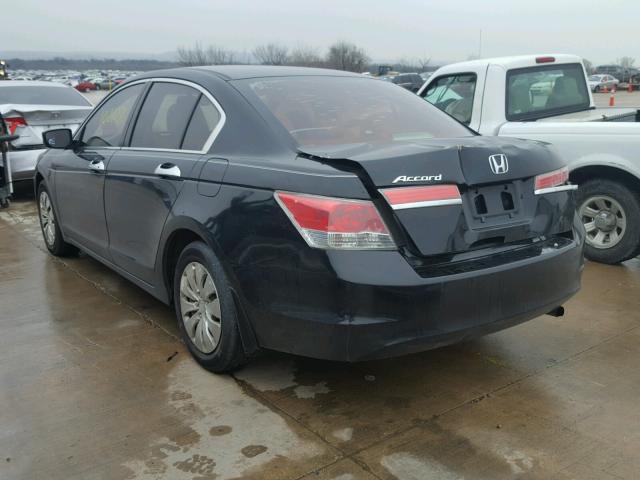 1HGCP2F38AA047831 - 2010 HONDA ACCORD LX BLACK photo 3