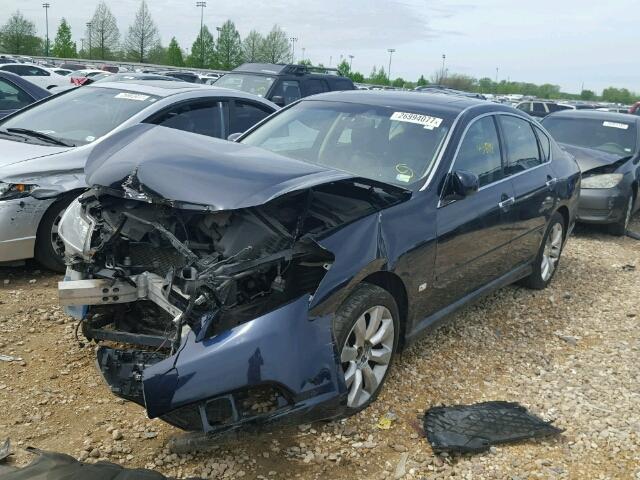 JNKAY01F67M454769 - 2007 INFINITI M35 BASE BLUE photo 2