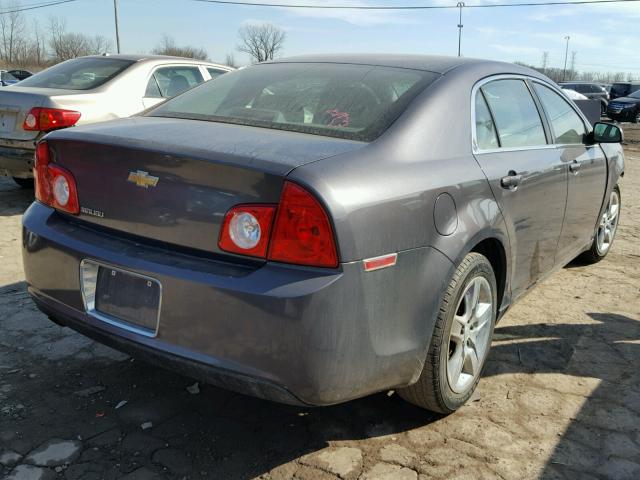 1G1ZA5EB8A4123124 - 2010 CHEVROLET MALIBU LS ნაცრისფერი ფოტო 4