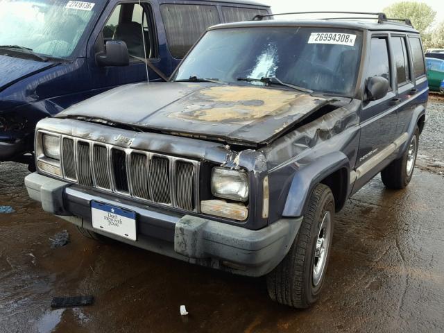 1J4FT48S11L616878 - 2001 JEEP CHEROKEE S BLUE photo 2