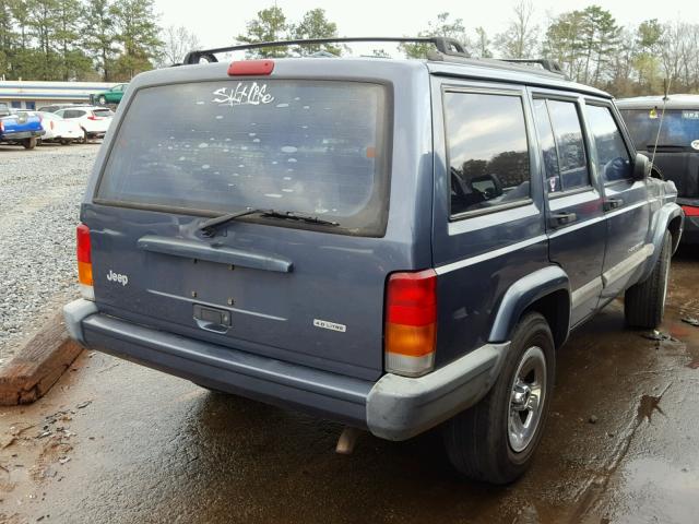 1J4FT48S11L616878 - 2001 JEEP CHEROKEE S BLUE photo 4