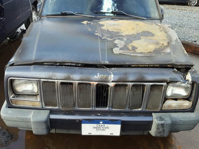 1J4FT48S11L616878 - 2001 JEEP CHEROKEE S BLUE photo 7