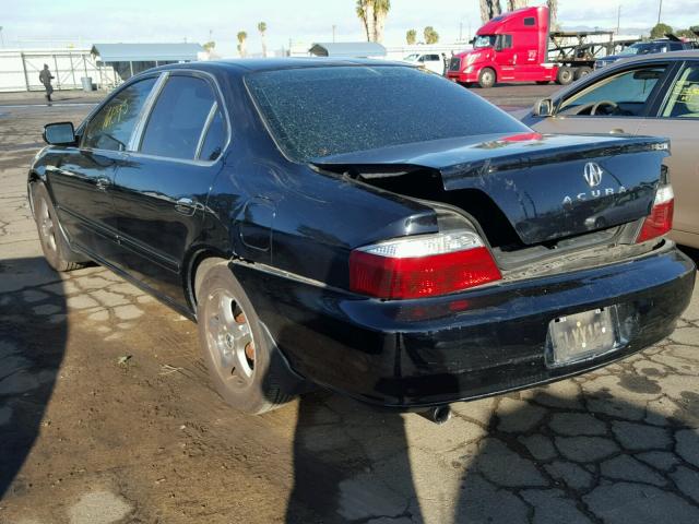 19UUA56632A013332 - 2002 ACURA 3.2TL BLACK photo 3