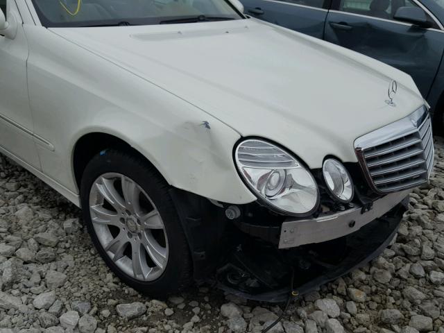 WDBUF87XX9B365951 - 2009 MERCEDES-BENZ E 350 4MAT WHITE photo 9