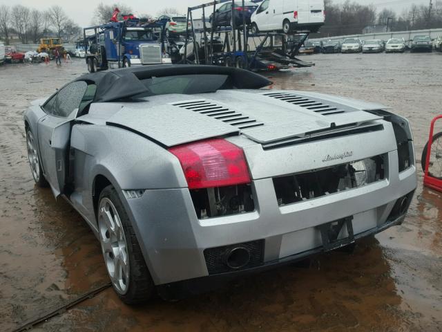 ZHWGU22T76LA03663 - 2006 LAMBORGHINI GALLARDO S SILVER photo 3