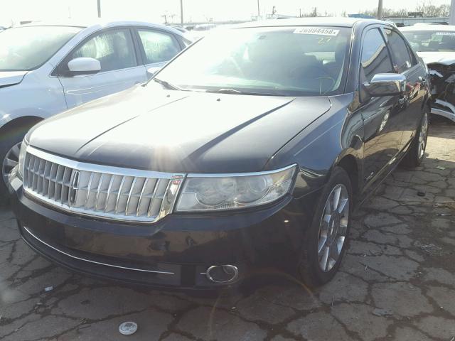 3LNHM26T58R621908 - 2008 LINCOLN MKZ BLACK photo 2