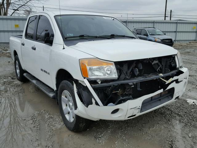 1N6BA07D89N304947 - 2009 NISSAN TITAN XE WHITE photo 1