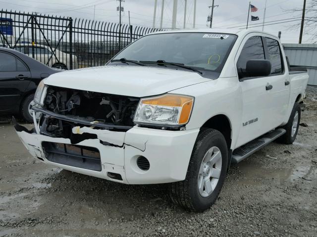 1N6BA07D89N304947 - 2009 NISSAN TITAN XE WHITE photo 2