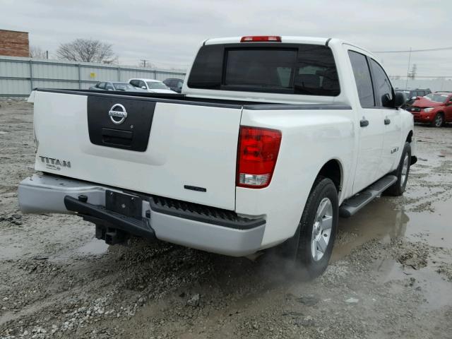 1N6BA07D89N304947 - 2009 NISSAN TITAN XE WHITE photo 4