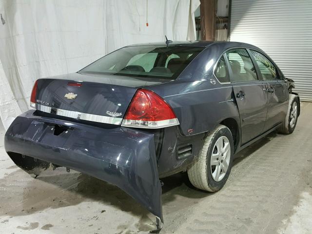 2G1WB58N981273495 - 2008 CHEVROLET IMPALA LS BLUE photo 4