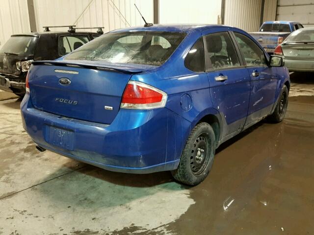 1FAHP3HN4BW203771 - 2011 FORD FOCUS SEL BLUE photo 4