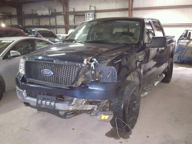 1FTPW14505FB42443 - 2005 FORD F150 SUPER BLUE photo 2