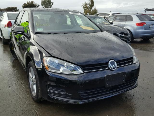 3VW217AU7HM058578 - 2017 VOLKSWAGEN GOLF S BLACK photo 1