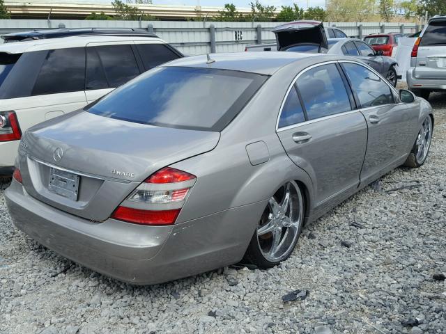 WDDNG86X57A092687 - 2007 MERCEDES-BENZ S 550 4MAT CREAM photo 4