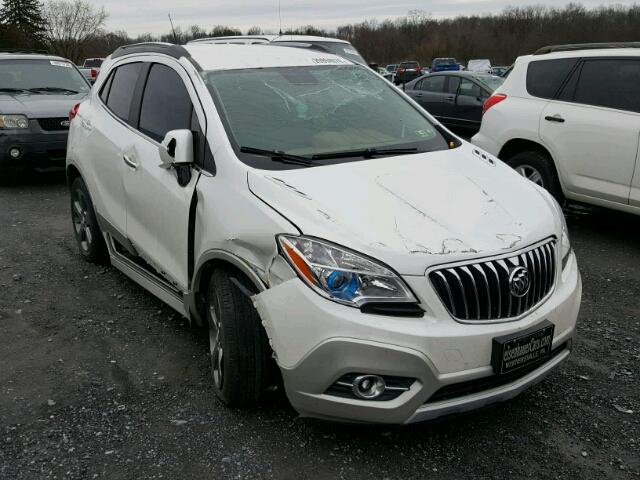 KL4CJGSB8EB654963 - 2014 BUICK ENCORE WHITE photo 1