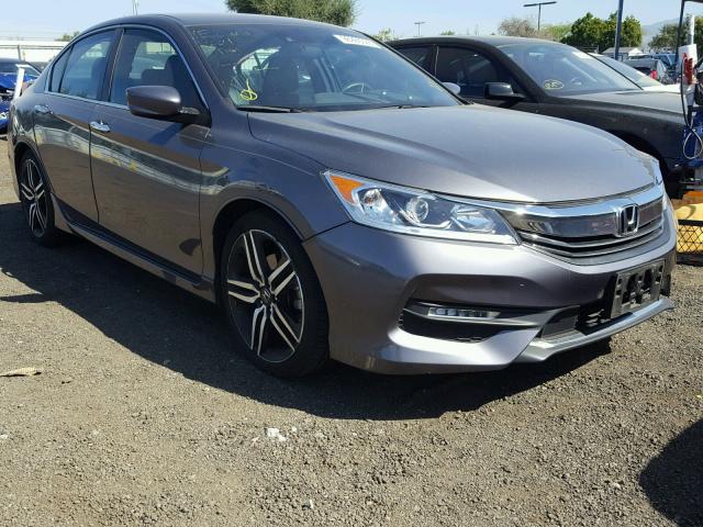 1HGCR2F63GA082600 - 2016 HONDA ACCORD SPO CHARCOAL photo 1