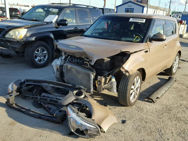 KNDJP3A50F7153795 - 2015 KIA SOUL + BROWN photo 2