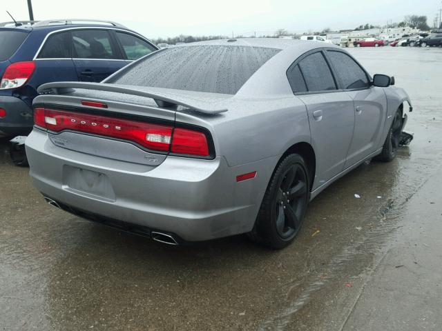 2C3CDXCTXDH729421 - 2013 DODGE CHARGER R/ GRAY photo 4