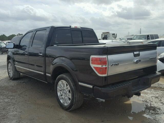 1FTFW1CTXDFC41734 - 2013 FORD F150 SUPER BLACK photo 3