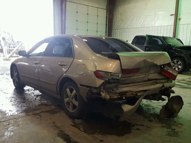 1HGCM56854A021245 - 2004 HONDA ACCORD EX GOLD photo 3