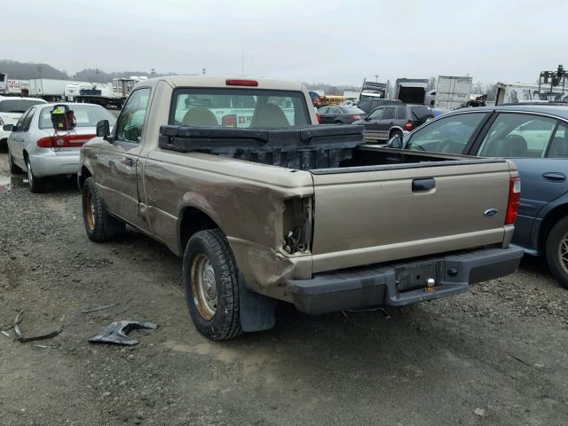 1FTYR10D23PA44188 - 2003 FORD RANGER GOLD photo 3