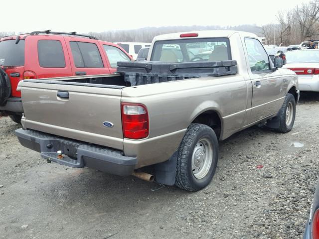 1FTYR10D23PA44188 - 2003 FORD RANGER GOLD photo 4