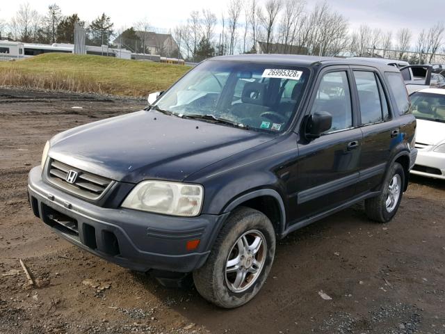 JHLRD1860YC037394 - 2000 HONDA CR-V EX BLACK photo 2