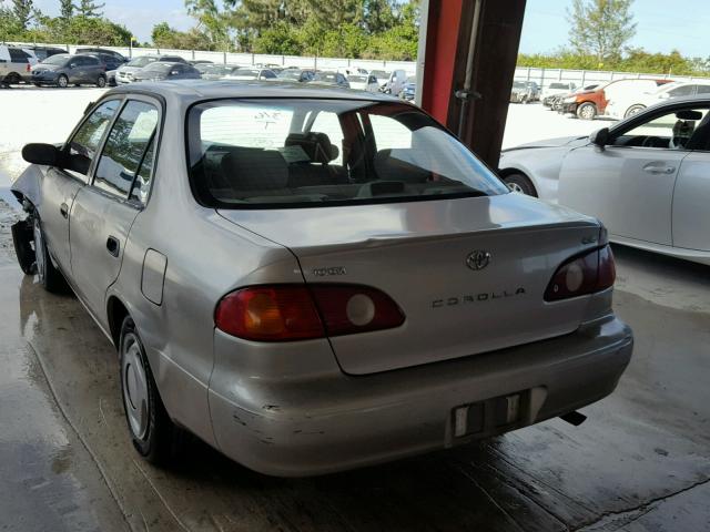 1NXBR12EX1Z444618 - 2001 TOYOTA COROLLA CE TAN photo 3