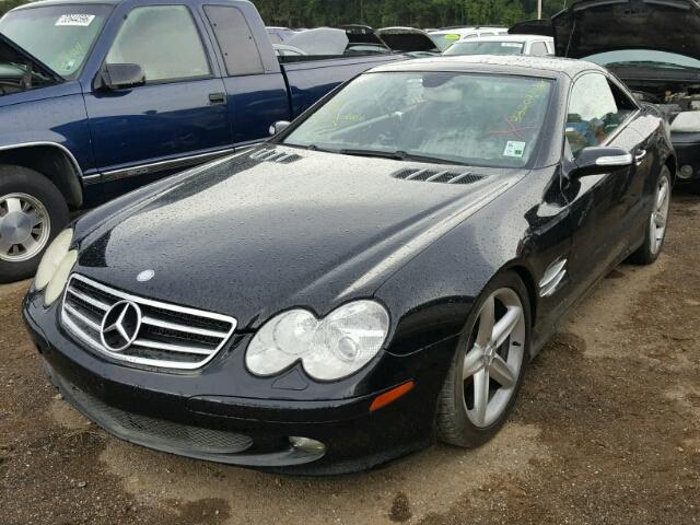 WDBSK75F25F102802 - 2005 MERCEDES-BENZ SL 500 BLACK photo 2