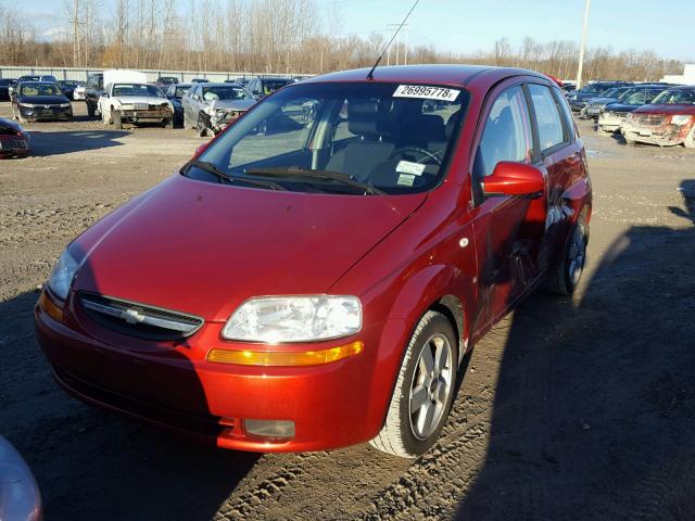 KL1TD666X8B270635 - 2008 CHEVROLET AVEO BASE RED photo 2