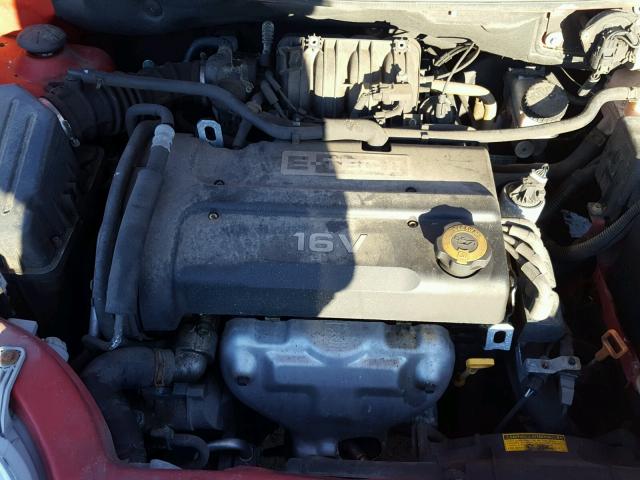 KL1TD666X8B270635 - 2008 CHEVROLET AVEO BASE Կարմիր լուսանկար 7