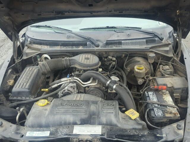 1B7GG22X2YS524637 - 2000 DODGE DAKOTA BLACK photo 7