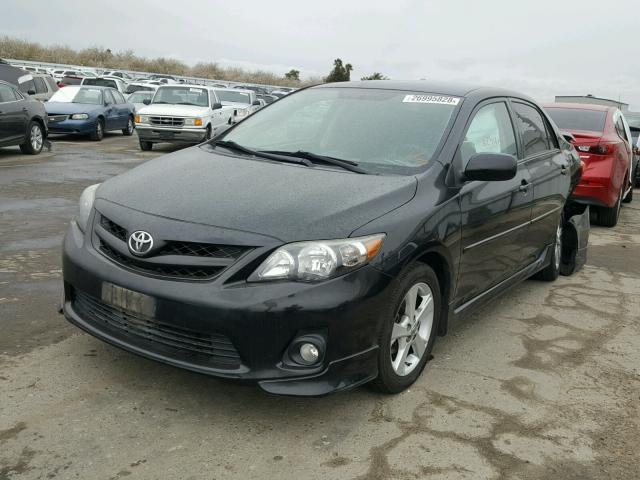 5YFBU4EE9DP138852 - 2013 TOYOTA COROLLA BA BLACK photo 2