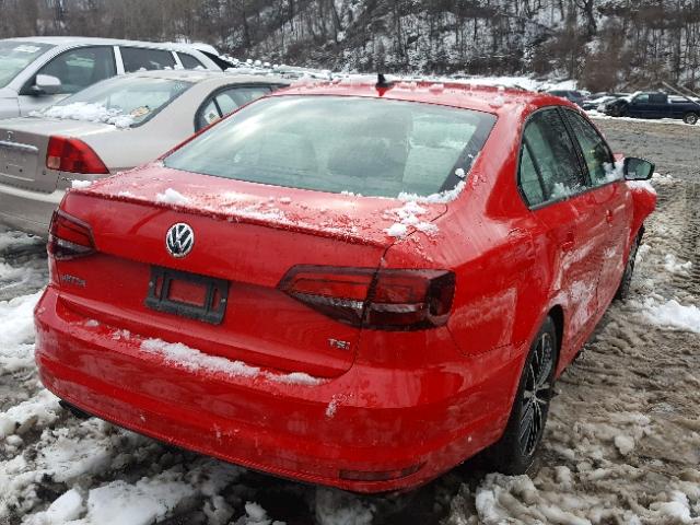 3VWD17AJXGM230891 - 2016 VOLKSWAGEN JETTA SPOR RED photo 4