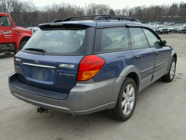 4S4BP61C266350912 - 2006 SUBARU LEGACY OUT BLUE photo 4