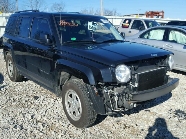 1C4NJRBB7HD104222 - 2017 JEEP PATRIOT SP BLACK photo 1