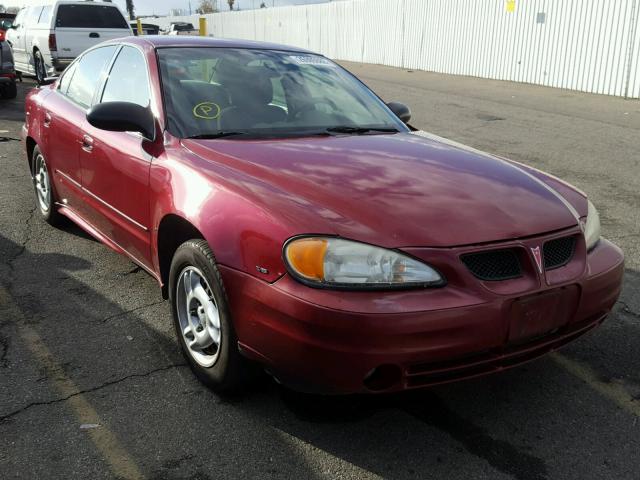 1G2NE52E55M242378 - 2005 PONTIAC GRAND AM S MAROON photo 1