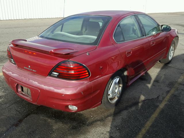 1G2NE52E55M242378 - 2005 PONTIAC GRAND AM S MAROON photo 4