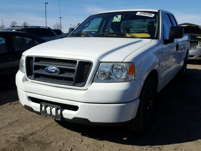 1FTRX12W67KB48758 - 2007 FORD F150 WHITE photo 2