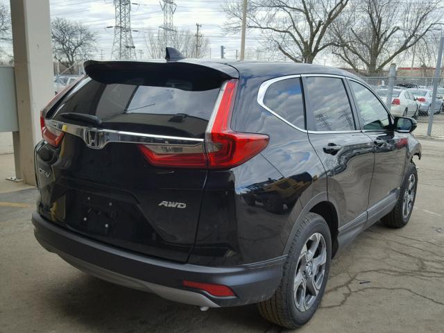 5J6RW2H86HL071221 - 2017 HONDA CR-V EXL BLACK photo 4