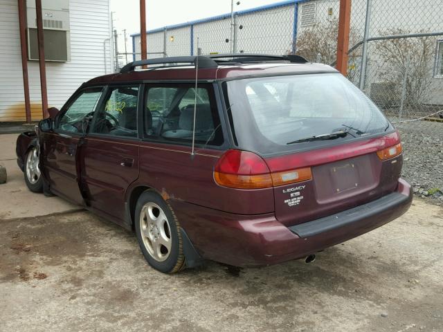 4S3BK4356X7305215 - 1999 SUBARU LEGACY L MAROON photo 3