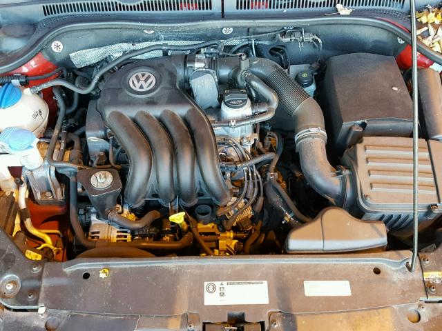 3VW1K7AJ9EM390628 - 2014 VOLKSWAGEN JETTA BASE წითელი ფოტო 7