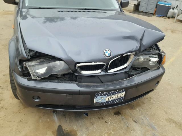 WBAET37452NG73833 - 2002 BMW 325 I GRAY photo 9