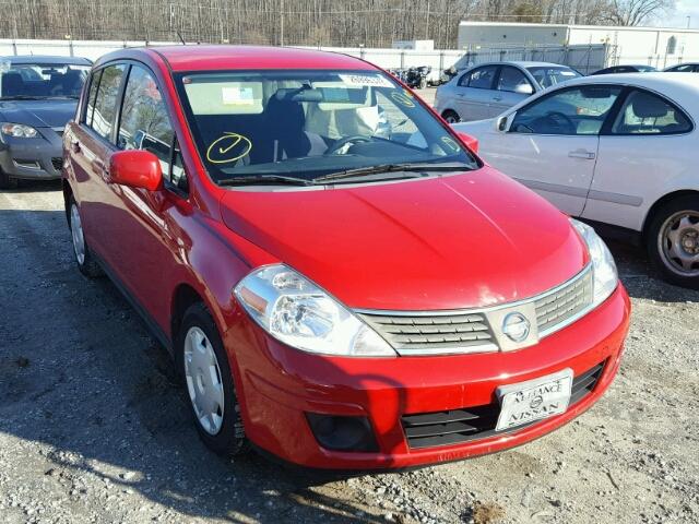 3N1BC13E58L407357 - 2008 NISSAN VERSA S RED photo 1