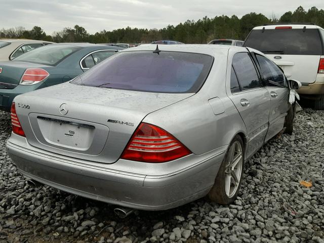 WDBNG75J13A371841 - 2003 MERCEDES-BENZ S 500 SILVER photo 4