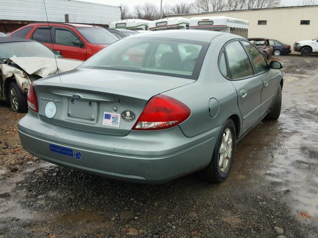 1FAFP56U76A130217 - 2006 FORD TAURUS SEL GREEN photo 4