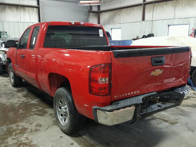 2GCEC19C981317114 - 2008 CHEVROLET SILVERADO RED photo 3