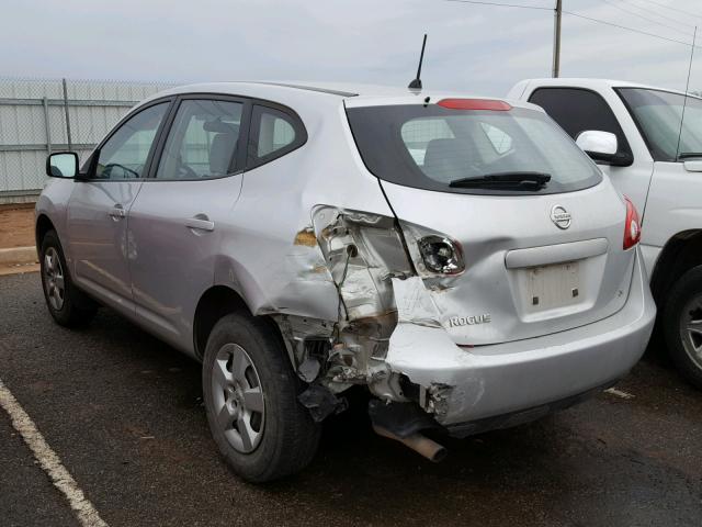 JN8AS58T79W323194 - 2009 NISSAN ROGUE S SILVER photo 3