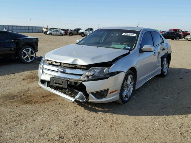 3FAHP0KC4AR335601 - 2010 FORD FUSION SPO SILVER photo 2